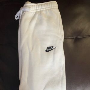 White Nike Sweatpants